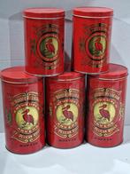 Set 5 blikken roode pelikaan , 3 grote 2 klein , Antwerpen, Ophalen of Verzenden, Gebruikt, Koffie, Overige merken