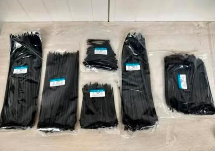 kabelbinders tyraps 1500 stuks 6 maten.UV en vorstbestendig, Doe-het-zelf en Bouw, Elektriciteit en Kabels, Nieuw, Overige typen