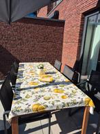 Tuintafel + 6 tuinstoelen, Tuin en Terras, Tuintafels, Ophalen, Gebruikt, Rechthoekig, Hout