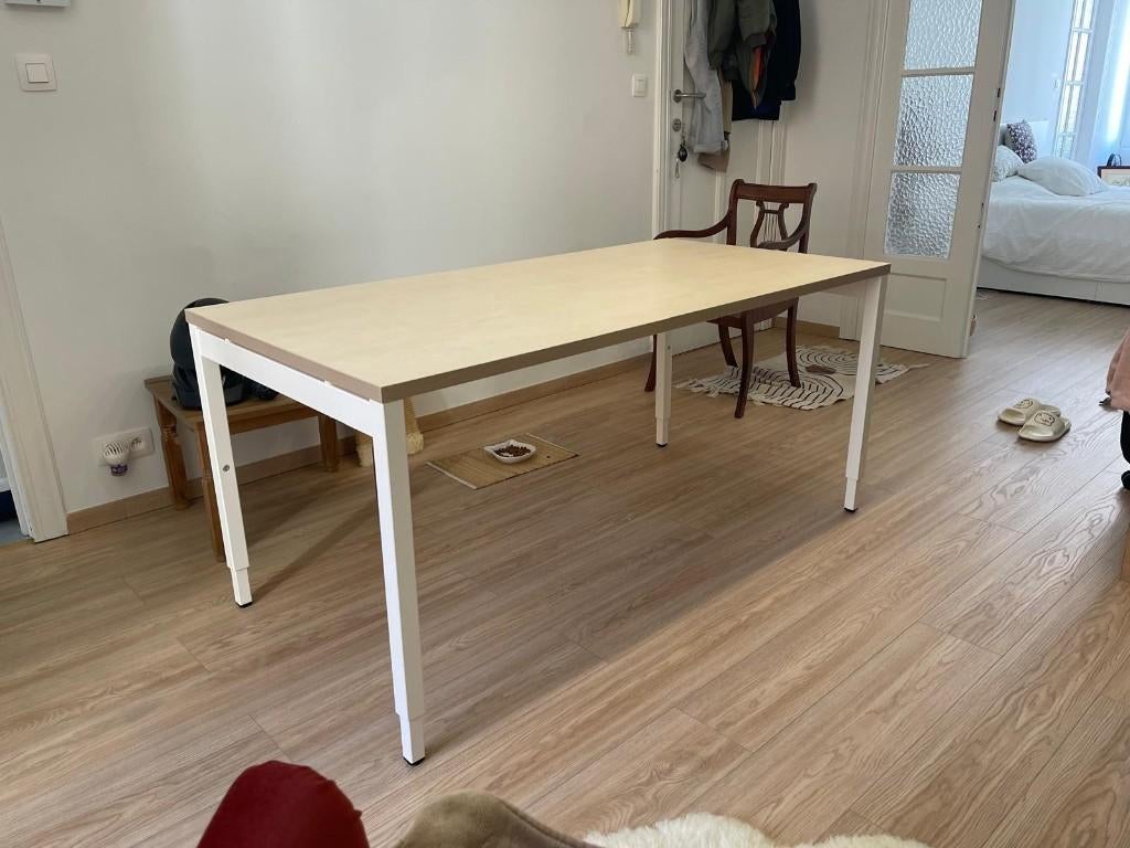 Groot bureau 160x80 cm — stevig en ruim, Ophalen, Demontabel, 160 cm, Hout