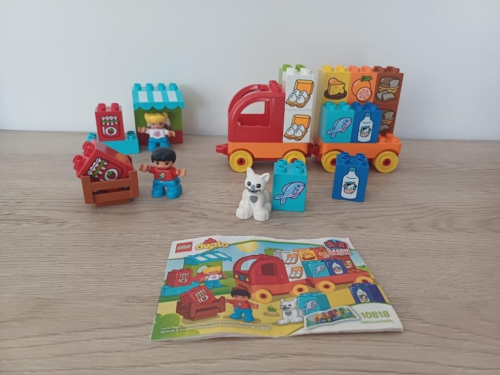 LEGO DUPLO 10818 - Mijn Eerste Vrachtwagen, Ophalen, Overige thema's, Compleet, Zo goed als nieuw