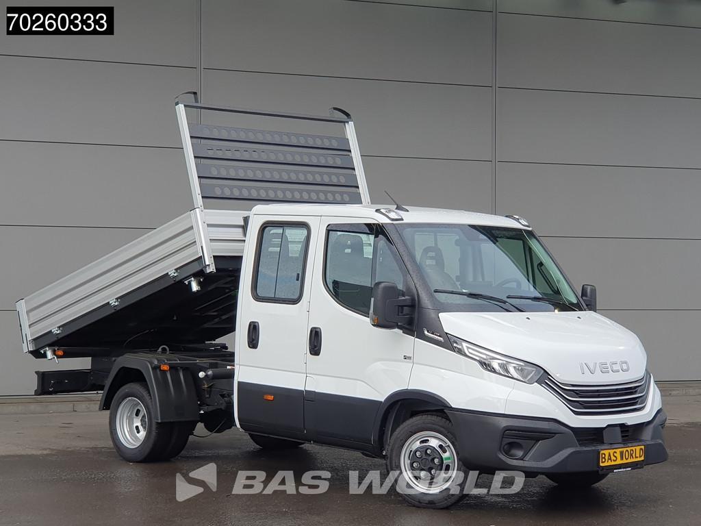 Iveco Daily 35C21 3-Zijdige Kipper Dubbel Cabine 210PK 3.0L, Auto's, Stof, Euro 6, 4 cilinders, Iveco