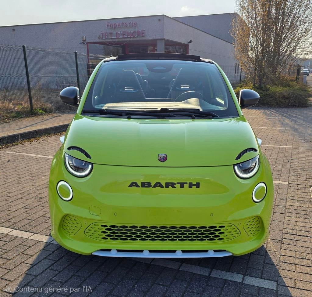 Schitterende Abarth 500e Cabriolet Scorpionissima 2013 garan, Auto's, Abarth, Automaat, Parkeersensor, Cabriolet, Alcantara