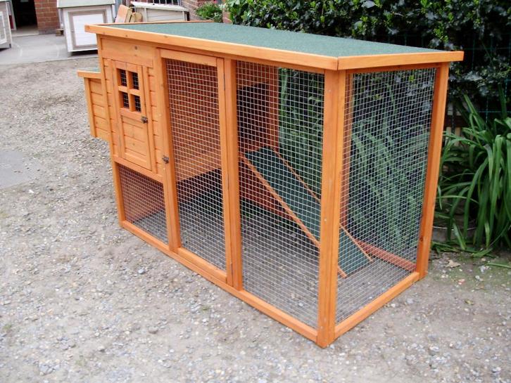 kippenhok met ren en dak, Animaux & Accessoires, Volatiles | Accessoires, Neuf, Poulailler, Enlèvement