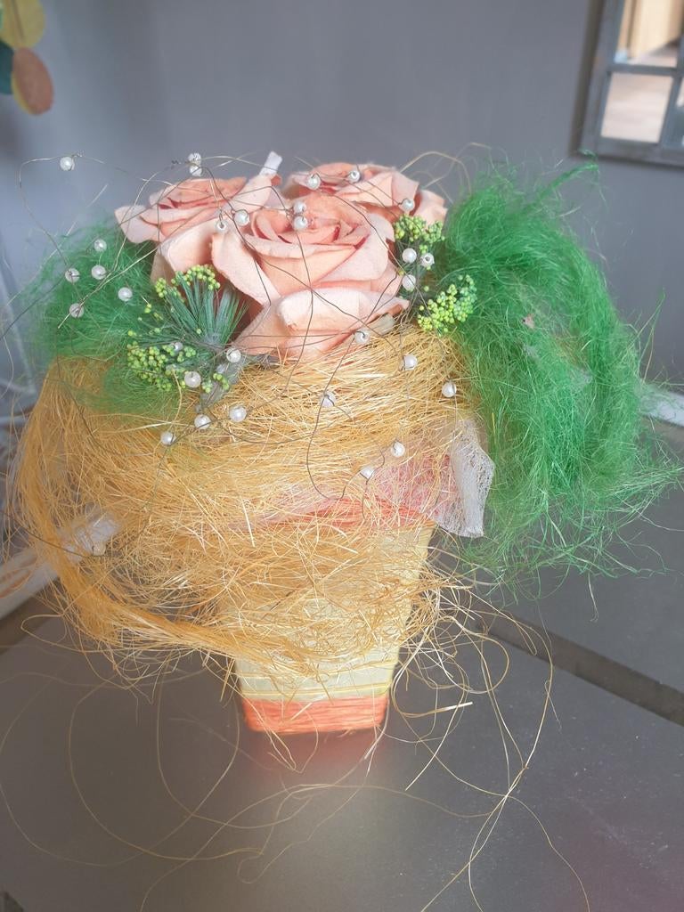 Kunstbloemen in vrolijke kleuren, Ophalen of Verzenden