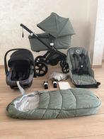 Bugaboo Fox 3 Forest Green Bassinet Comfortabele 3-in-1, Kinderen en Baby's, Ophalen, Babygeluk, Zo goed als nieuw
