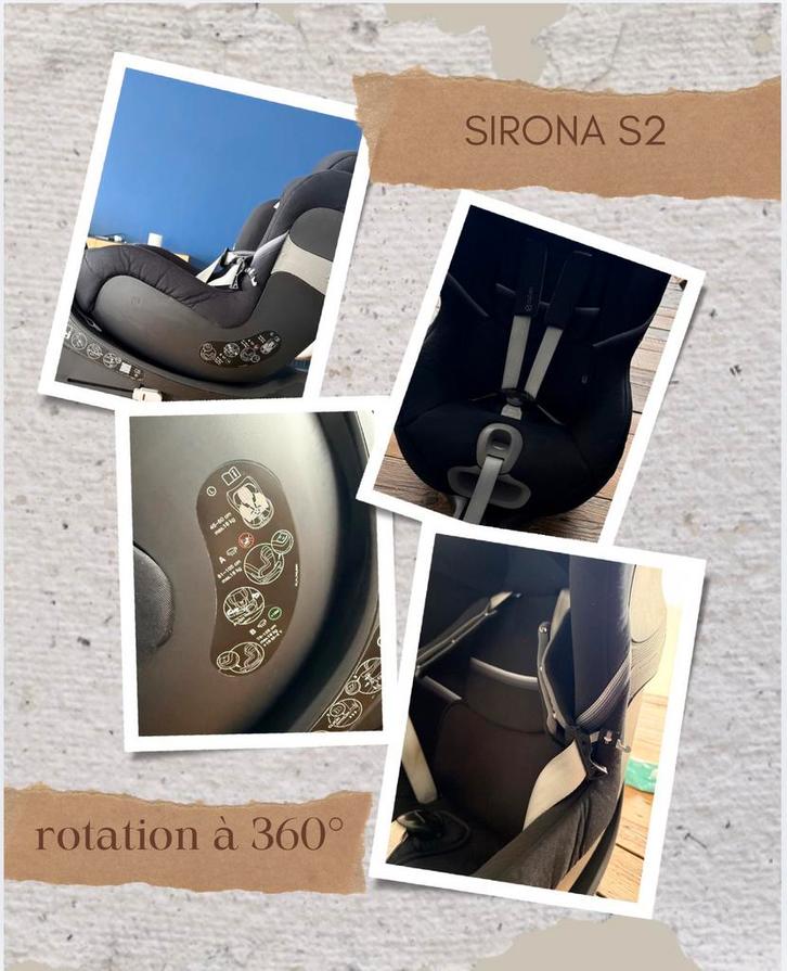 Cybex Sirona S2, Enfants & Bébés, Sièges auto, Utilisé, Autres marques, 9 à 18 kg, Isofix, Dossier amovible, Protection latérale