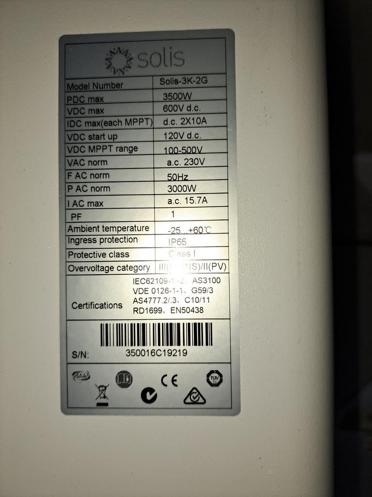 Omvormer zonnepanelen, Ophalen