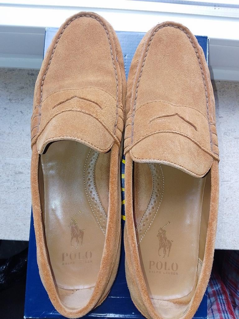 Polo Ralph Lauren Reynold Suede Driver Mocassin, Bruin, Ophalen of Verzenden, Espadrilles of Moccasins, Polo Ralph Lauren