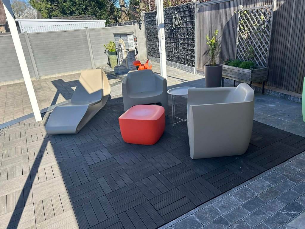 Moderne design tuinset – lounge set met ligzetel, Tuin en Terras, Tuinmeubel-accessoires, Ophalen