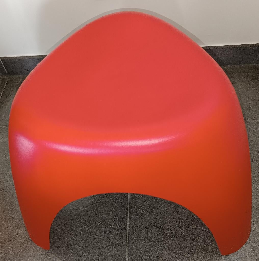 VITRA rode olifantenstoel nav heropening Atomium in 2006, Ophalen, Kunststof, Gebruikt, Rood