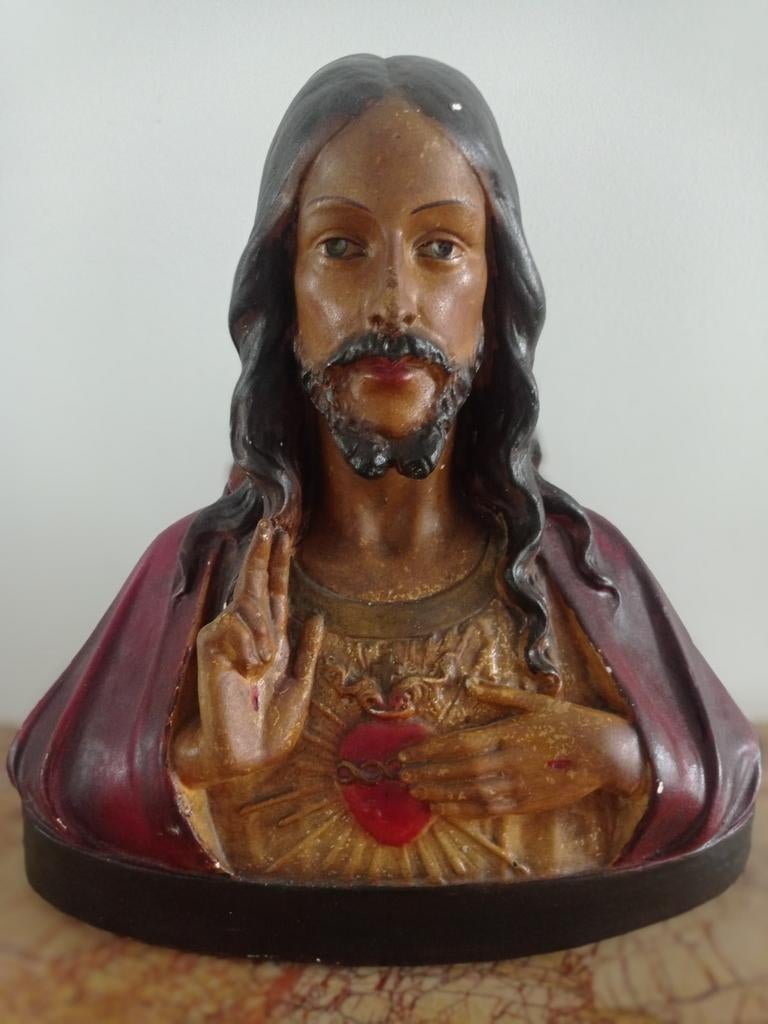 Buste de Jésus Art Déco, Antiquités & Art, Antiquités | Objets religieux, Enlèvement