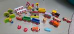 Houten trein en sporen, Ophalen, Gebruikt, Duw- of Trekspeelgoed