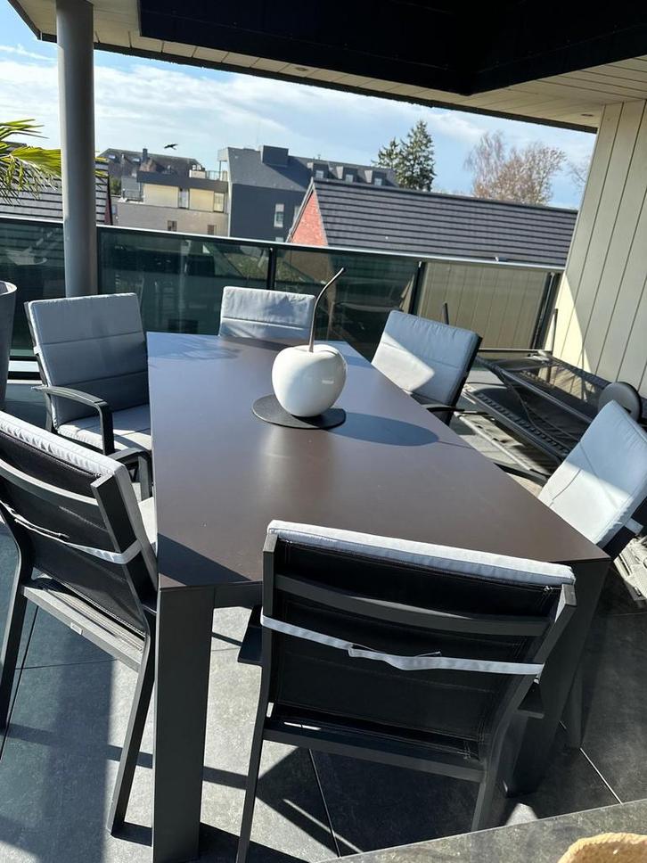 Ensemble de terrasse de marque Bristol ( Overstock), Jardin & Terrasse, Ensembles de jardin, Comme neuf, Enlèvement