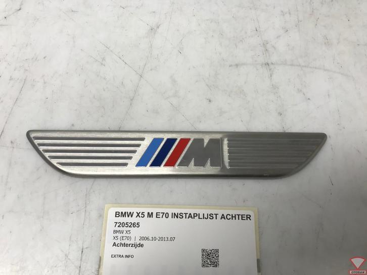 BMW X5 M E70 Instaplijst Achter X5M Origineel! 7205265, Auto-onderdelen, Carrosserie, BMW, Achter, Gebruikt