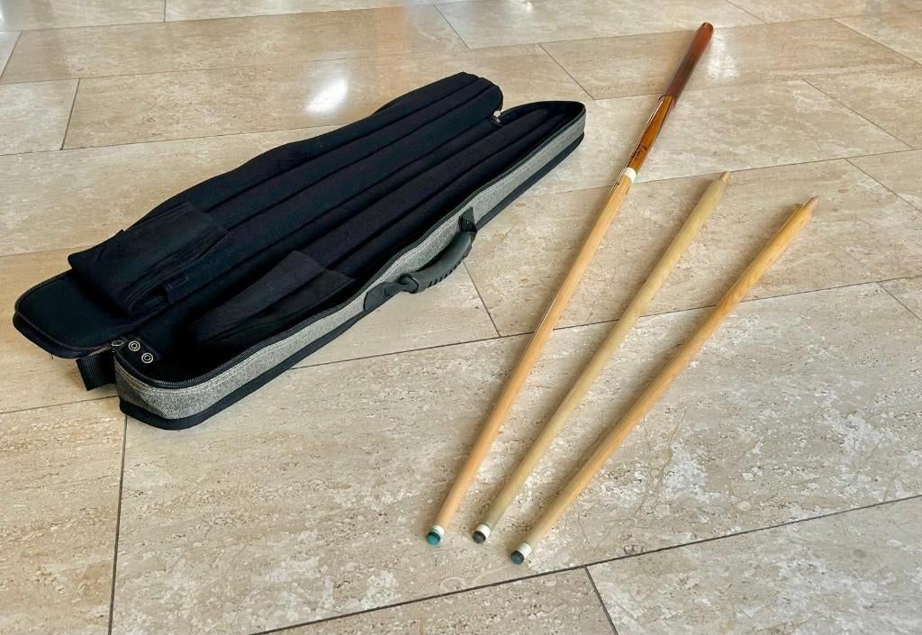 Longoni Professional ** biljartkeu, Sport en Fitness, Biljarten en Poolen, Zo goed als nieuw, Keu of Ballen, Ophalen