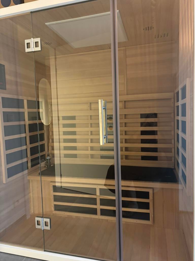 Infrarood sauna 3 personen, Sport en Fitness, Sauna, Ophalen, Zo goed als nieuw, Infrarood