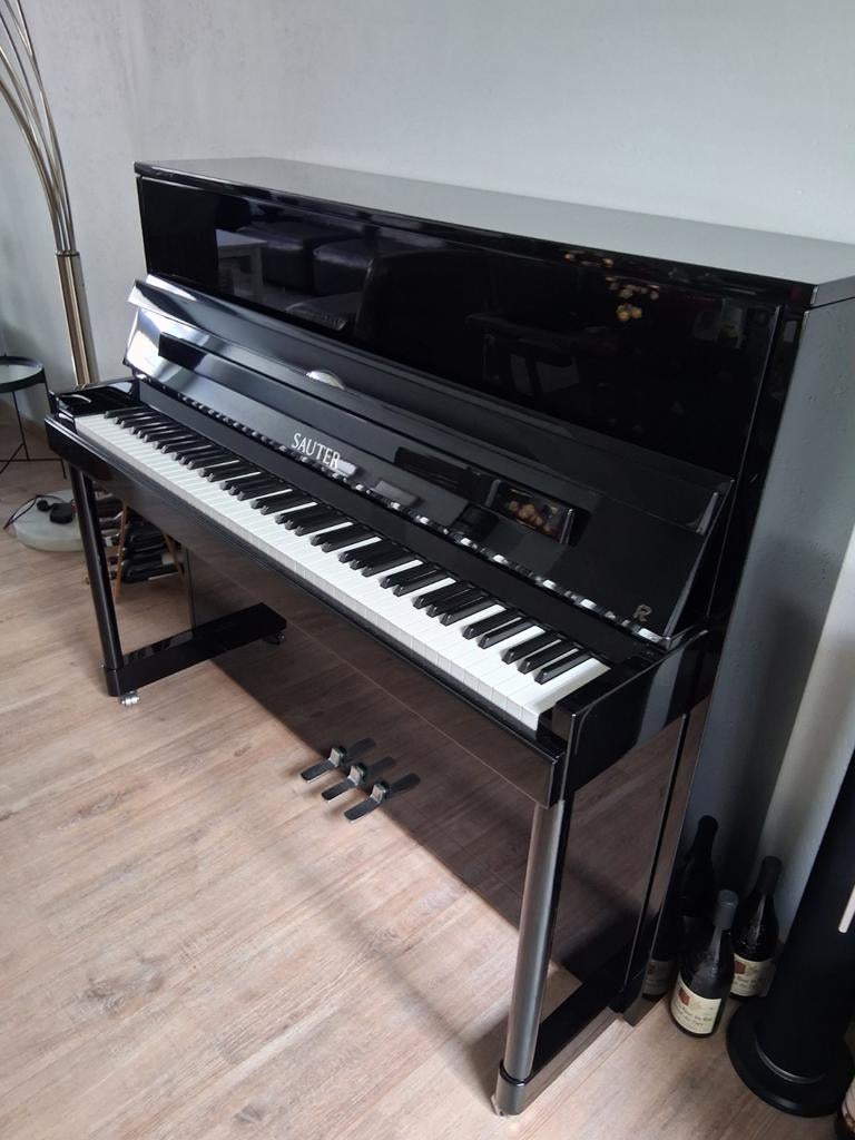 Piano de la marque Sauter, noir brillant, Musique & Instruments, Brillant, Comme neuf, Enlèvement, Piano
