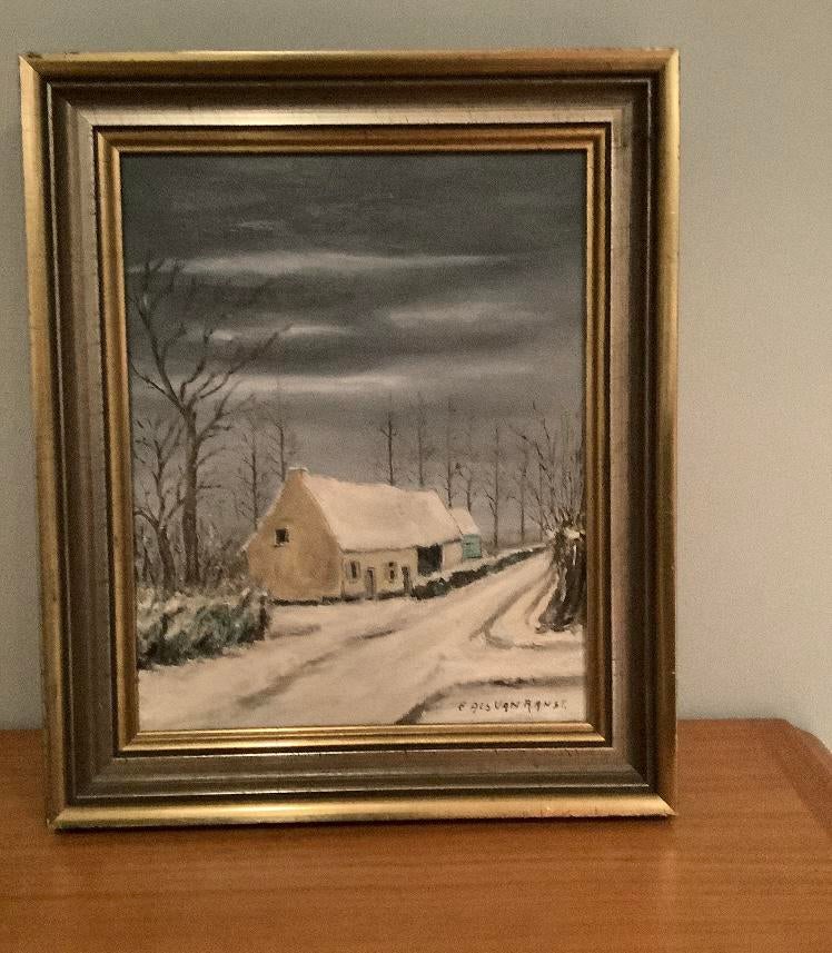 Schilderij met kader, Antiek en Kunst, Ophalen