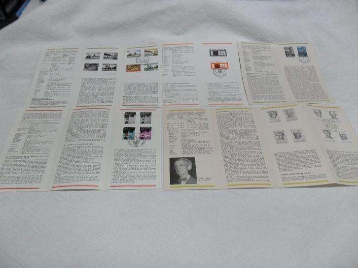 Voorverkoop 5 vellen postzegels uit 1970, Postzegels en Munten, Postzegels | Europa | België, Gestempeld, Europa, Ophalen of Verzenden