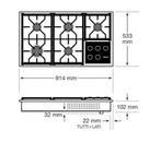 🔥Luxe inbouw kookplaat Wolf 90 cm, Elektronische apparatuur, Kookplaten, Niet ingevuld, Niet ingevuld, Ophalen of Verzenden, Zo goed als nieuw