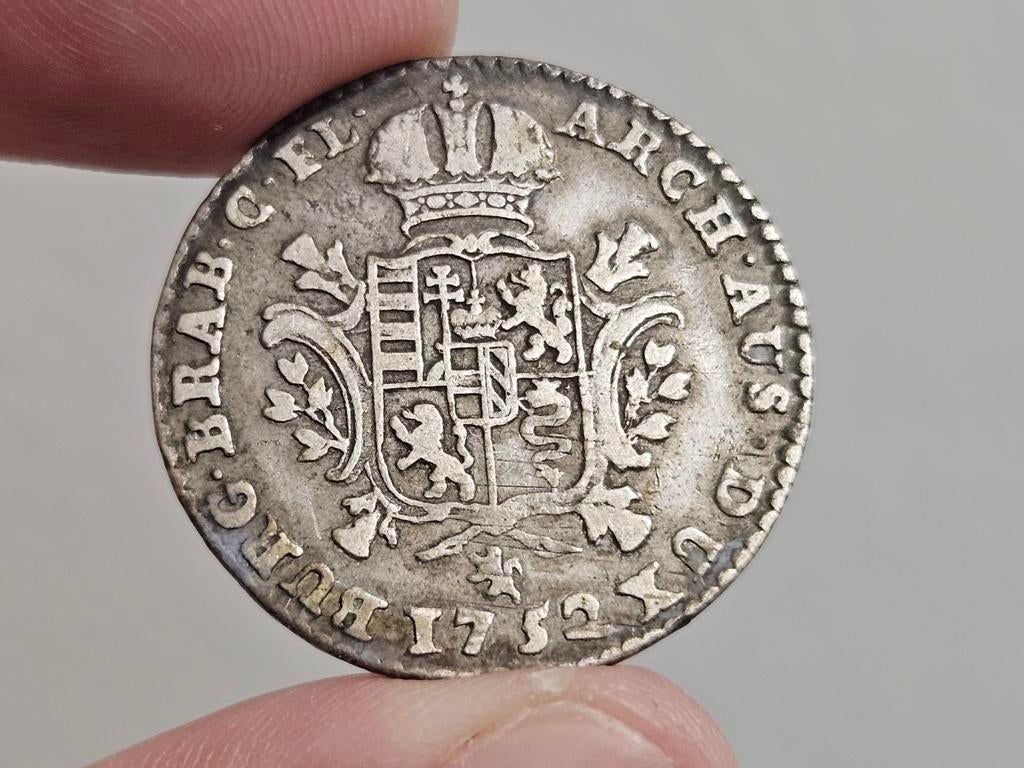 1/4 Ducaton 1752 zilver, Verzenden, Zilver, Zilver