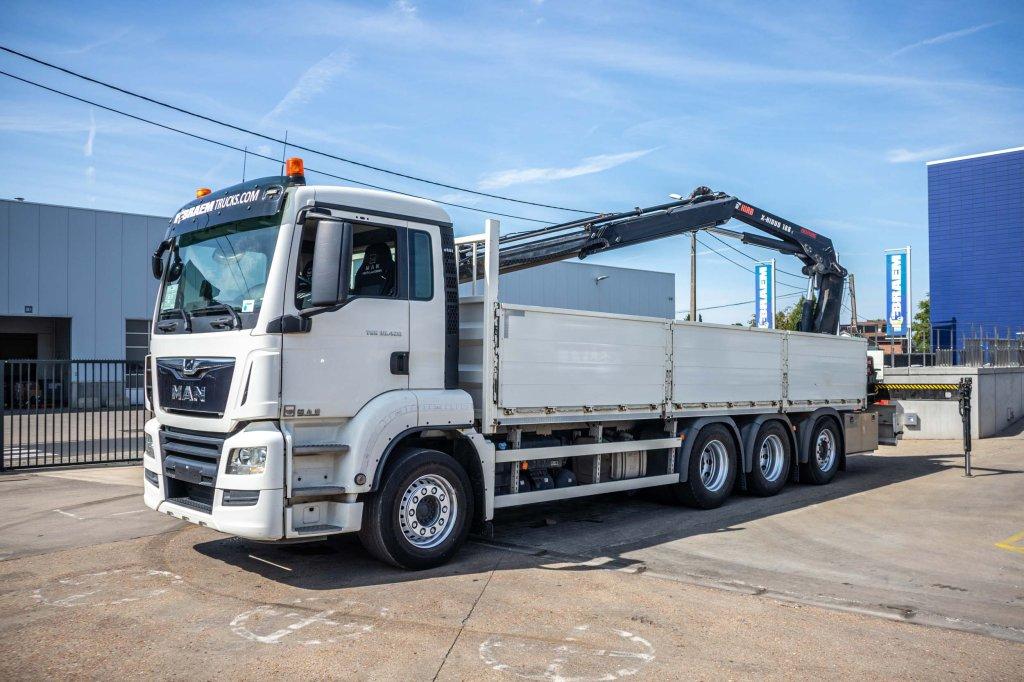 MAN TGS 35.420 BL-8x4-4+HIAB 188 E-2 (bj 2018), Auto's, Vrachtwagens, Bedrijf, Te koop, Airconditioning, Elektrische ramen, Navigatiesysteem