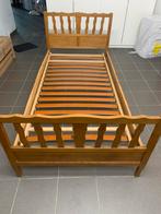 Één persoonsbed / 1 persoonsbed  eik + matras + lattenbodem, Huis en Inrichting, Ophalen, Gebruikt