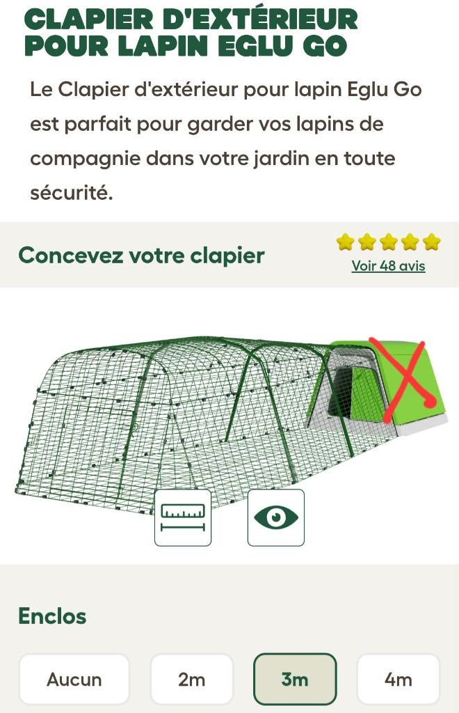 Enclos lapin, cochon d'inde Omlet, Animaux & Accessoires, Rongeurs & Lapins | Cages & Clapiers, Comme neuf, Enclos, 60 à 90 cm