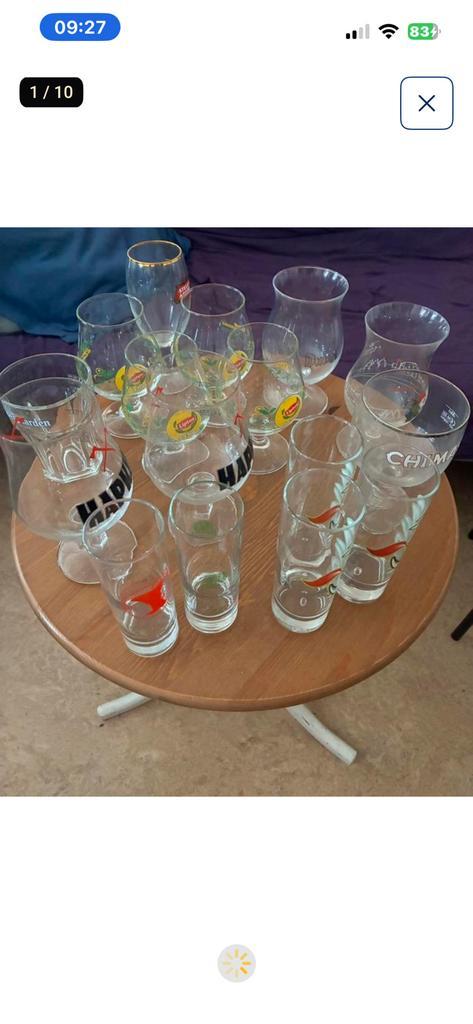 SET VAN +- 50 GLAZEN VOOR ROMMELMARKT, Verzamelen, Glas en Drinkglazen, Zo goed als nieuw, Ophalen