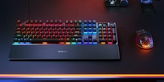 SteelSeries Apex Pro AZERTY – État Neuf (Facture 2024 & Boît, Informatique & Logiciels, Claviers, Enlèvement, Azerty