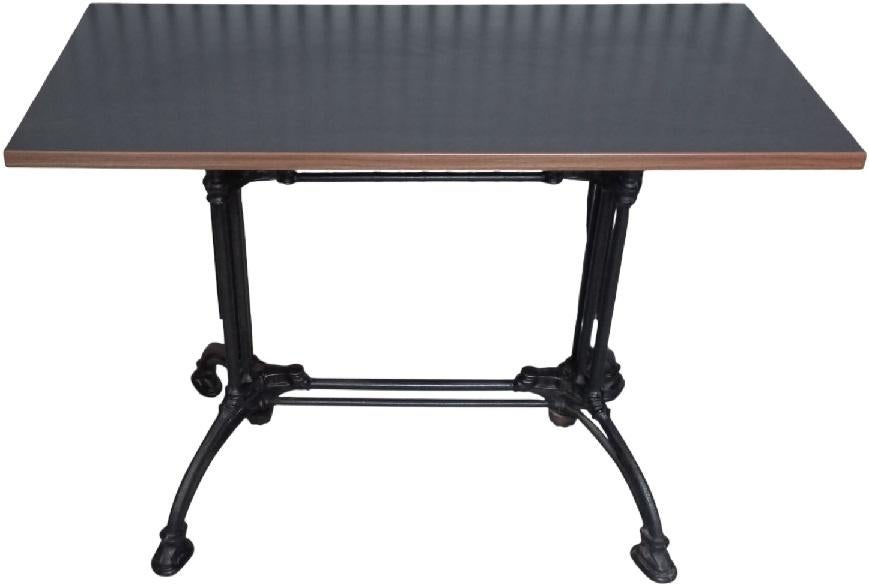 gietijzeren grote terrastafel met formica tafelblad, Ophalen, Gebruikt, B, B