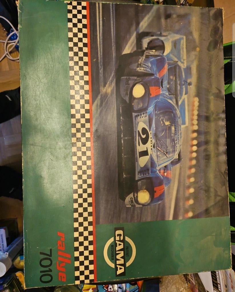 Dit is een vintage Gama Rallye modelauto-doos, Ophalen