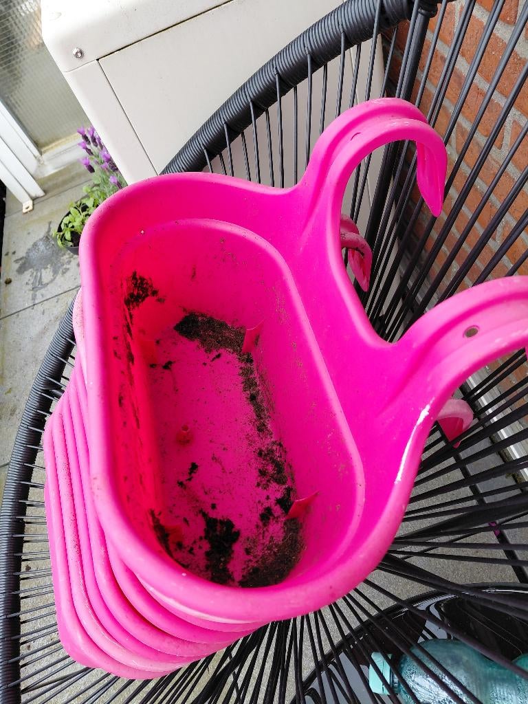 Terras plantenbak, Ophalen of Verzenden, Gebruikt, Balkon