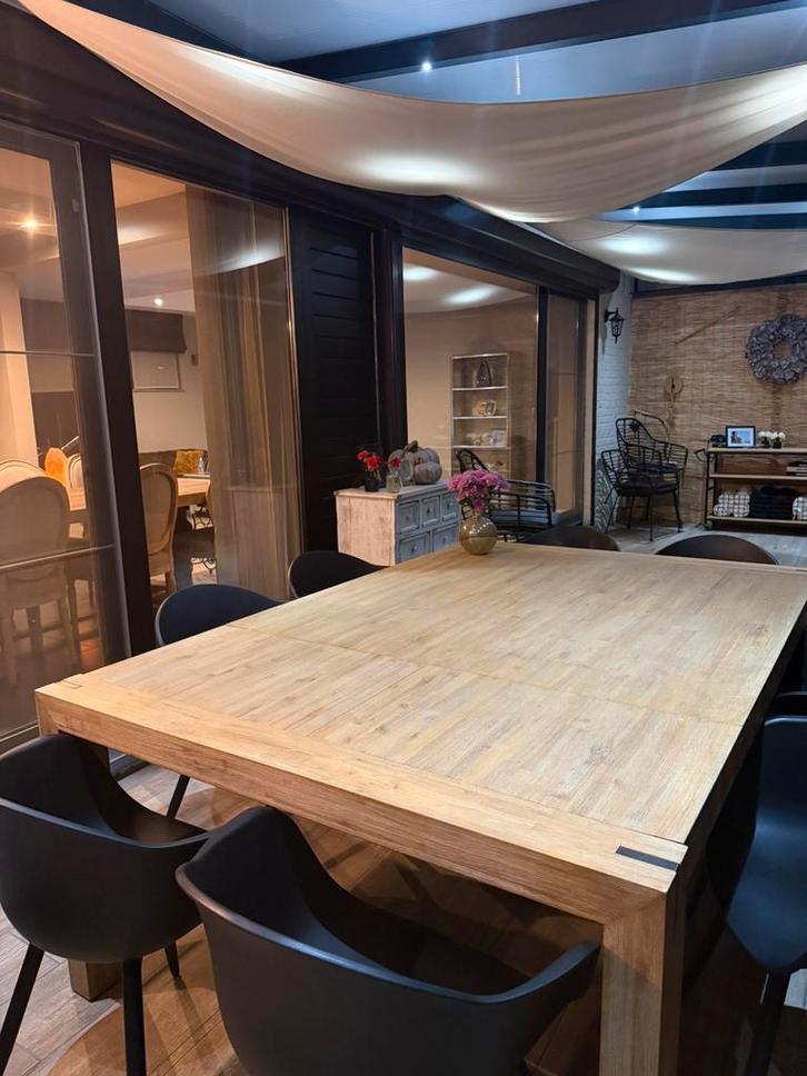 Inklapbaar/uitschuifbaar eettafel te koop!, Maison & Meubles, Dénudé, Utilisé, Enlèvement