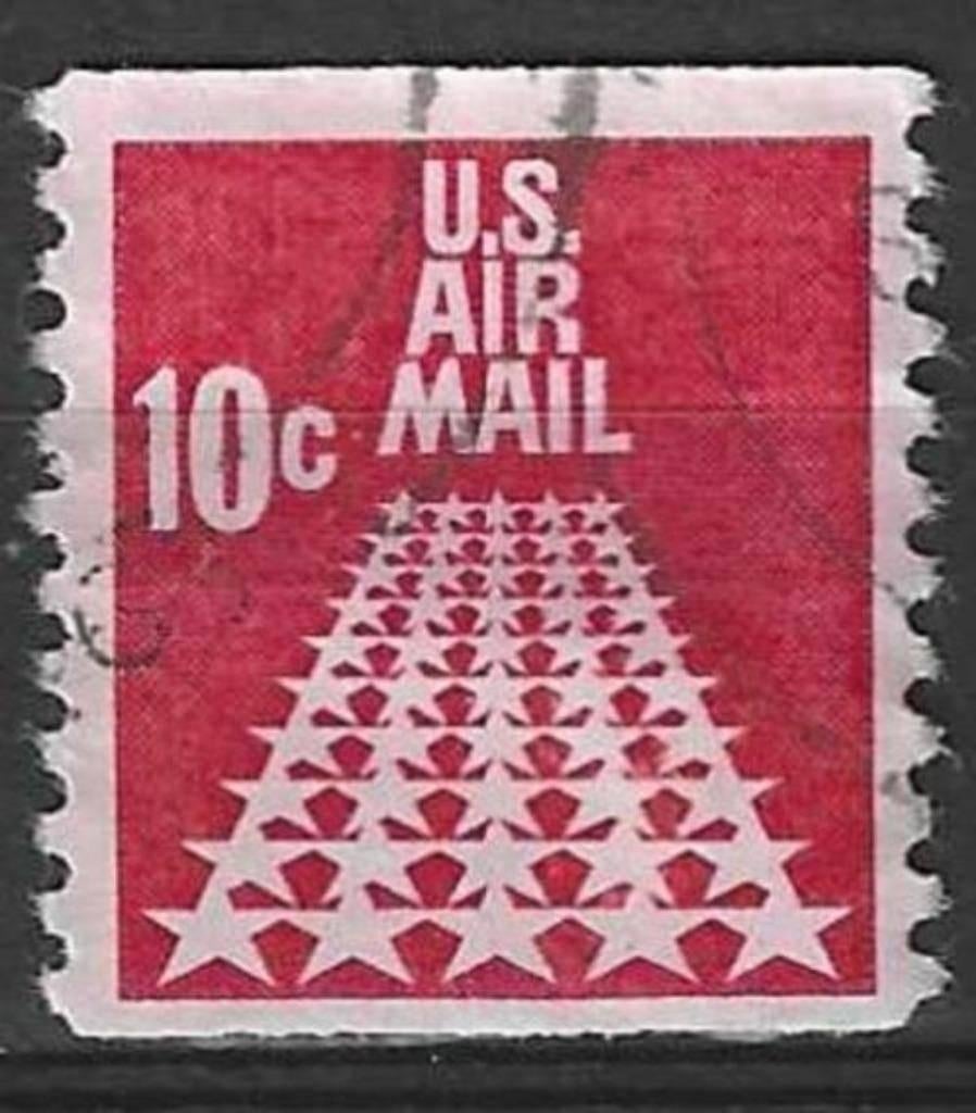 USA 1968 - Yvert 69 PA V - Autobaan met 50 sterren (ST), Verzenden, Gestempeld