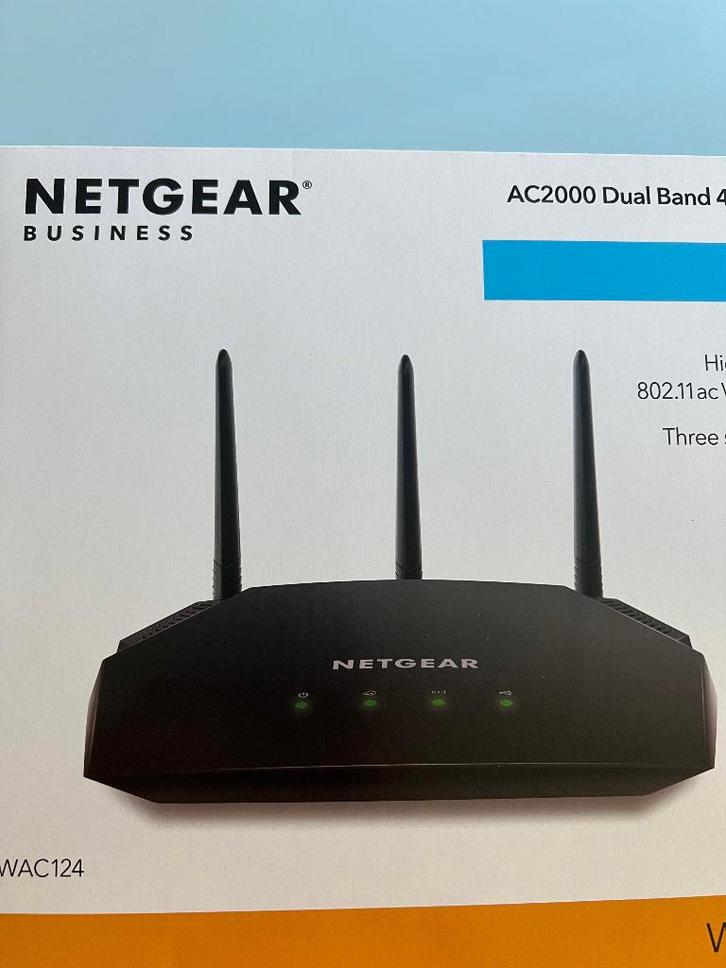 Netgear AC2000 router/toegangspunt WAC124, Computers en Software, Routers en Modems, Nieuw, Router, Ophalen