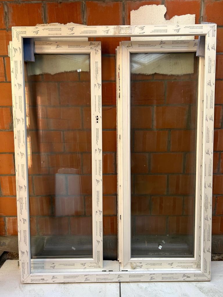 Nieuwe/Tweedehands PVC Ramen TE KOOP in verschillende maten, Doe-het-zelf en Bouw, Glas en Ramen, Ophalen, Nieuw, Gevelraam of Ruit