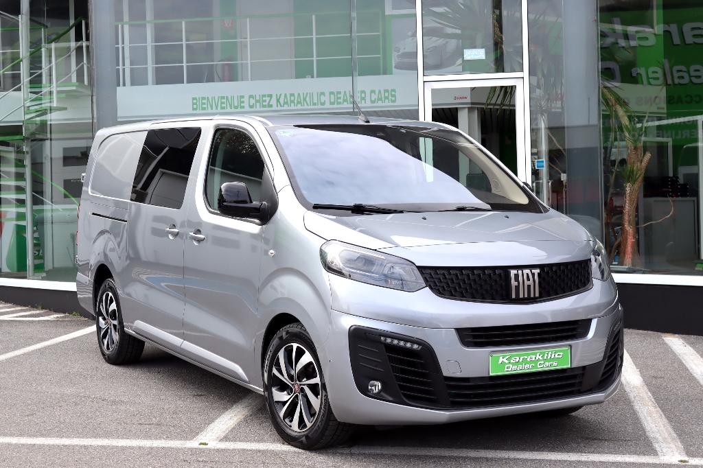 FIAT SCUDO 2.0HDI 177CV 6PLACES L3 DOUBLE CABINE FULL TVAC, Autos, Fiat, Entreprise, Achat, Scudo, Caméra 360°, ABS, Caméra de recul