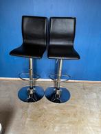 Tabourets de bar, 4 tabourets, Comme neuf, Cuir, 60 à 90 cm