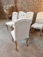 6 chaises de salle à manger en chêne de campagne, Enlèvement, Belgie, Belgie, Tissus