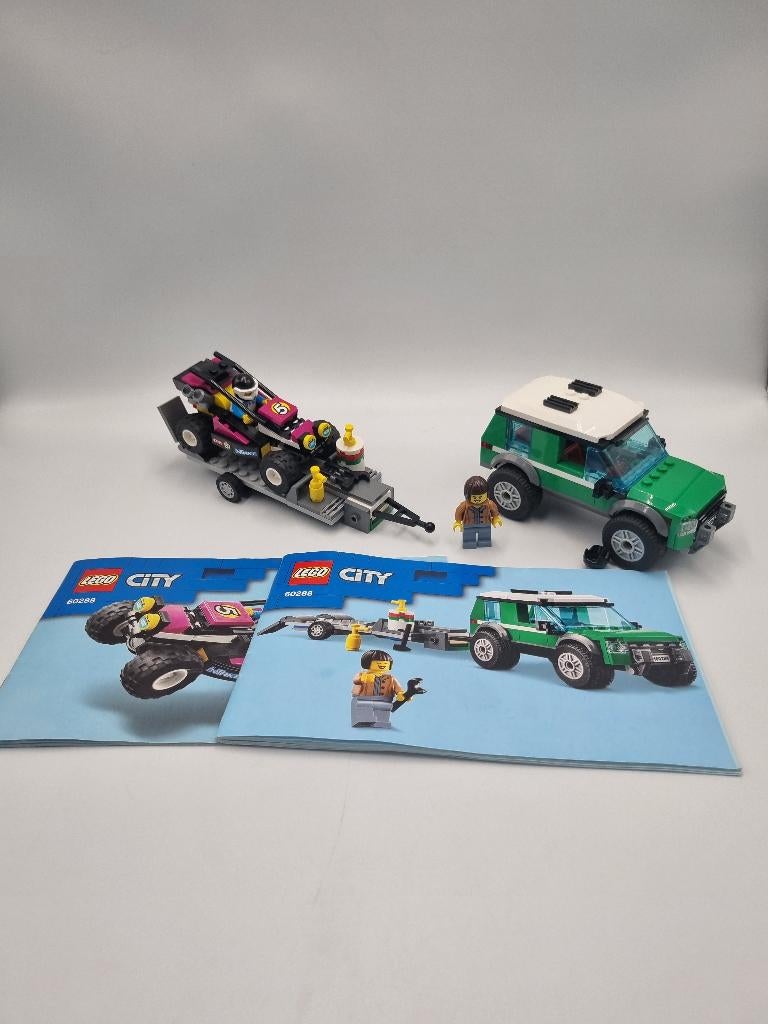 Lego City 60288 Race Buggy Transporter, Kinderen en Baby's, Speelgoed | Duplo en Lego, Zo goed als nieuw, Lego, Complete set, Compleet
