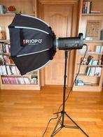 Neewer 100W LED-spot+softbox+standaard, Huis en Inrichting, Lampen | Spots, Ophalen, Overige materialen, Vloerspot of Grondspot