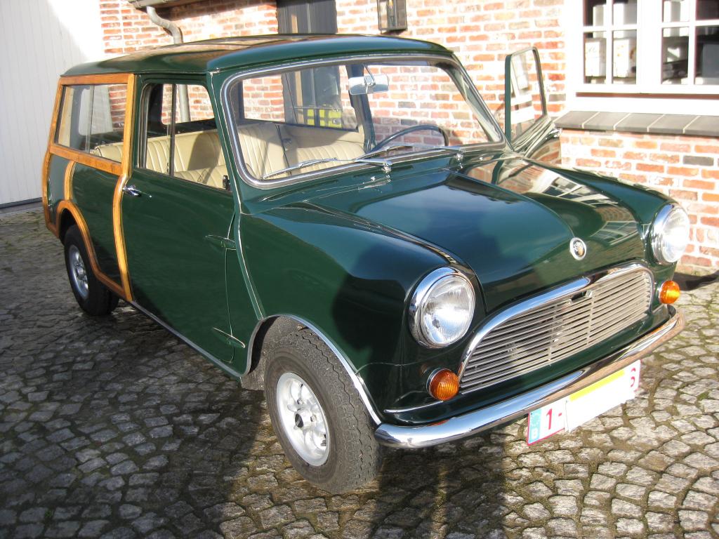 Austin Mini Woody Automaat, Autos, Beige, 2 portes, Break, Automatique