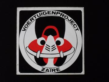 sticker ontwikkelingshulp jaren "70 Zaire voertuigenproject beschikbaar voor biedingen