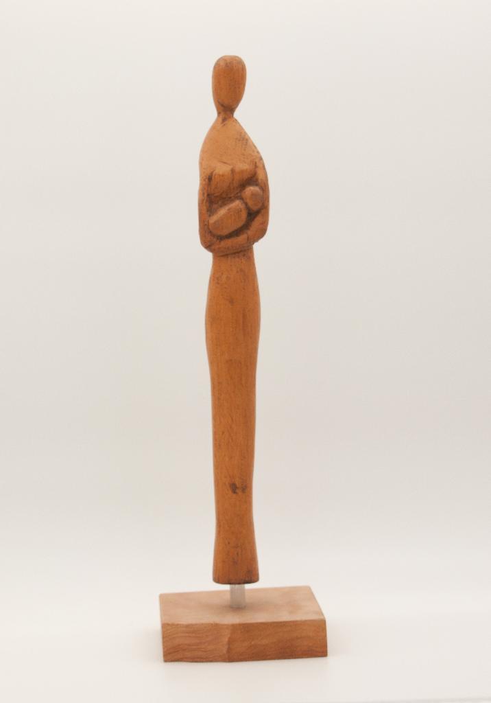 Moeder Maria met kind – Vlaamse houtsnijkunst ca.1920, Antiek en Kunst, Kunst | Beelden en Houtsnijwerken, Ophalen of Verzenden