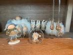 Mooie set kerstfiguren en glazen druppels J-line, Diversen, Kerst, Ophalen, Zo goed als nieuw