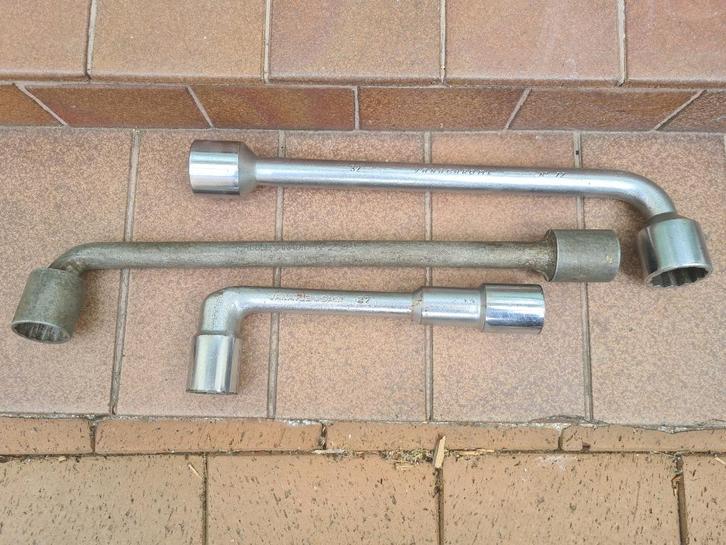 3 Clés à pipe pour grosse mécanique, Auto diversen, Autogereedschap, Gebruikt, Ophalen of Verzenden