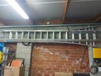 professionele gekeurde driedelige aluminium ladder 3x14 spt, Doe-het-zelf en Bouw, Ladders en Trappen, Ophalen, Zo goed als nieuw