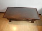 Zeer stevige, bruine salontafel, Ophalen, Gebruikt, 100 tot 150 cm, 50 tot 100 cm